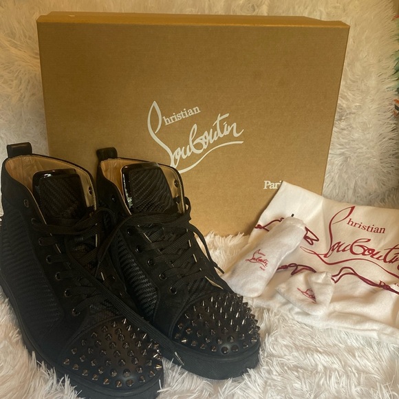 Christian Louboutin Other - 💎 Christian Loubotin Mens Lou Spikes 2 Flat Size 42